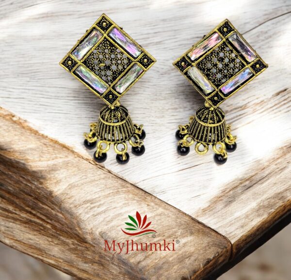 Oxidised Jhumka Earring For Women